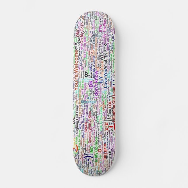 Skateboard Conversation Internet Lingo Art (Recto)