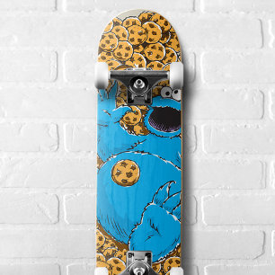Skateboard Cookie Monster et cookies vintage