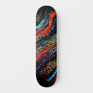 Skateboard Cool coloré urbain Abstrait Street Art inspiré