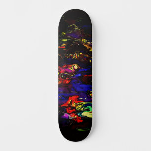 Skateboard Cool coloré urbain Abstrait Street Art inspiré