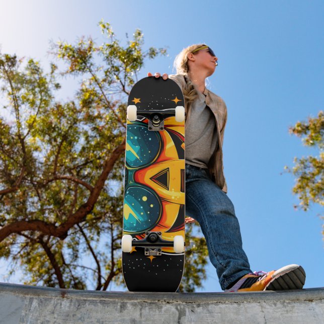 Skateboard Cool cosmique Jack-O-Space (Extérieur 1)