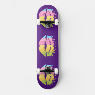 Skateboard Cool de lèvres fondues