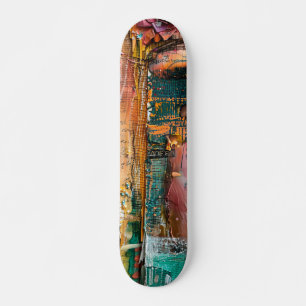 Skateboard Cool Funky Art Abstrait