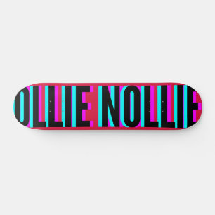 Skateboard Cool Glitch Crimson Ollie Nollie Planche De Patina