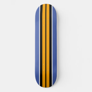 Skateboard Cool Gras Jaune Noir Été Bleu Rayures de course