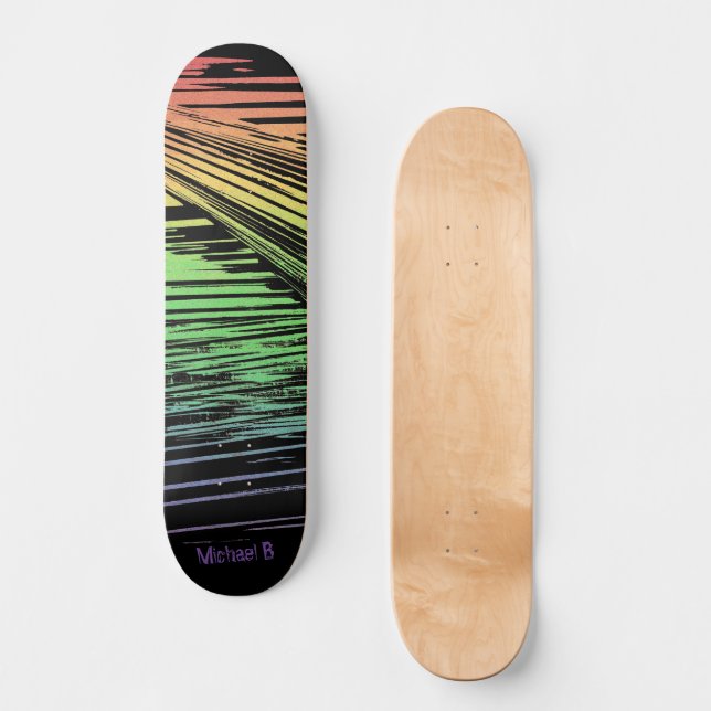 Skateboard Cool Grunge - Personnalisable (Recto)