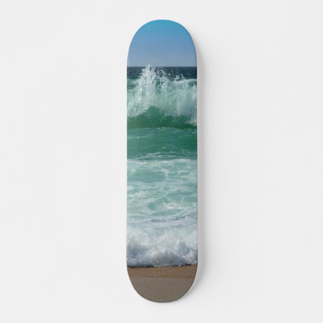 Skateboard Cool Modèle des vagues de paysage marin personnali (Devant)