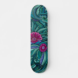 Skateboard Cool moderne tendance moderne Abstrait modèle flor