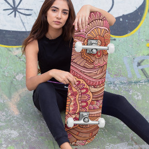 Skateboard Cool moderne tendance moderne Abstrait modèle flor
