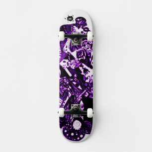 Skateboard Cool noir violet