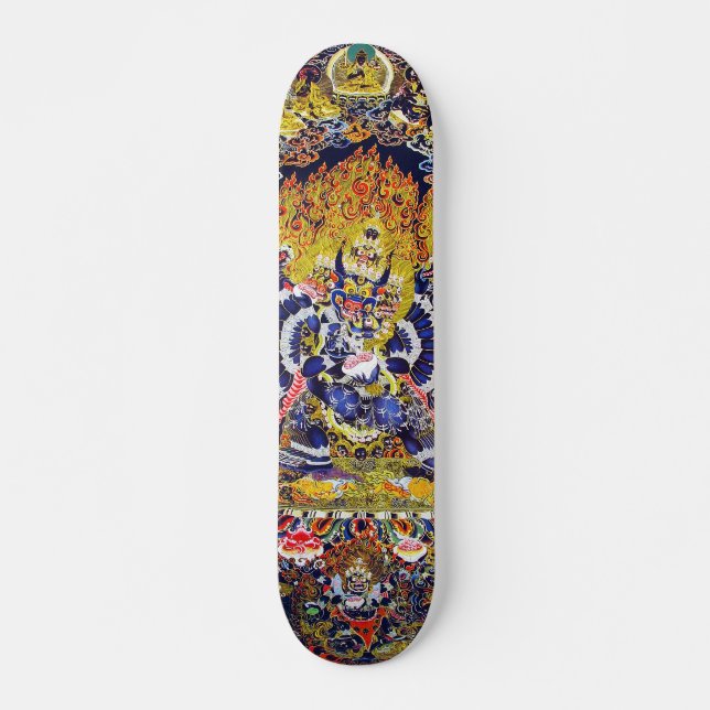Skateboard Cool oriental tibethan mandala Yamantaka dieu mort (Devant)