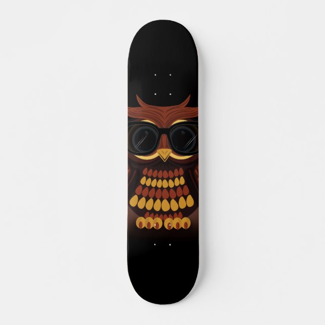 Skateboard Cool Owl (Devant)