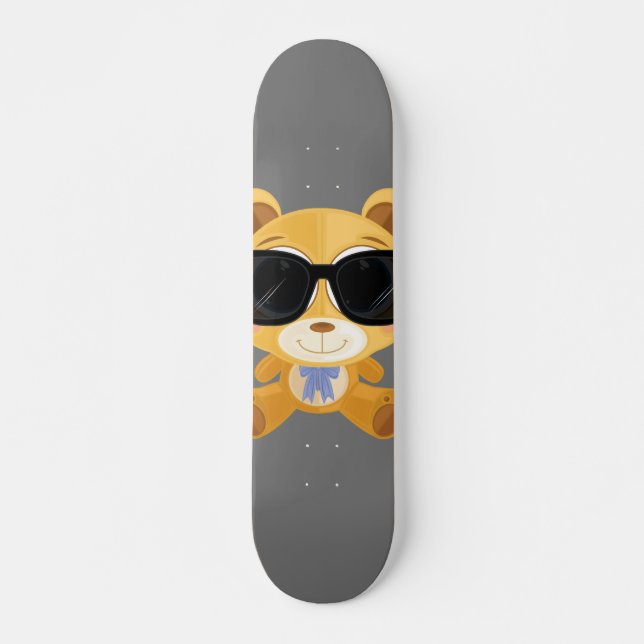 Skateboard Cool Teddy Bear (Devant)