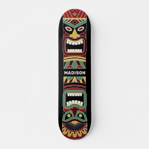 Skateboard Cool Tiki Totem nom personnalisé