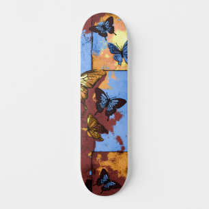 Skateboard Cool Urban Street Art Inspiré Grunge Papillons