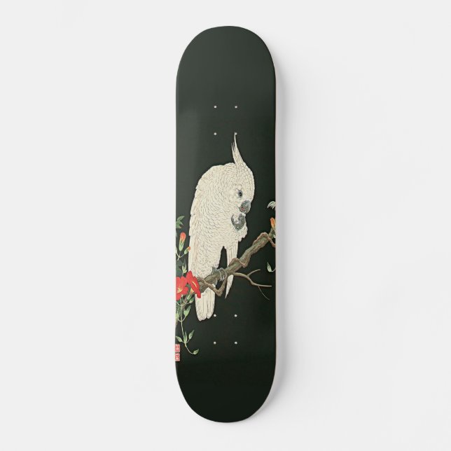 Skateboard Copie asiatique Skateboar d'art de cacatoès blanc (Recto)