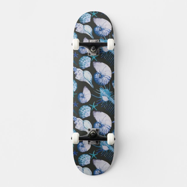 Skateboard Coraux avec le motif de coquilles (Recto)