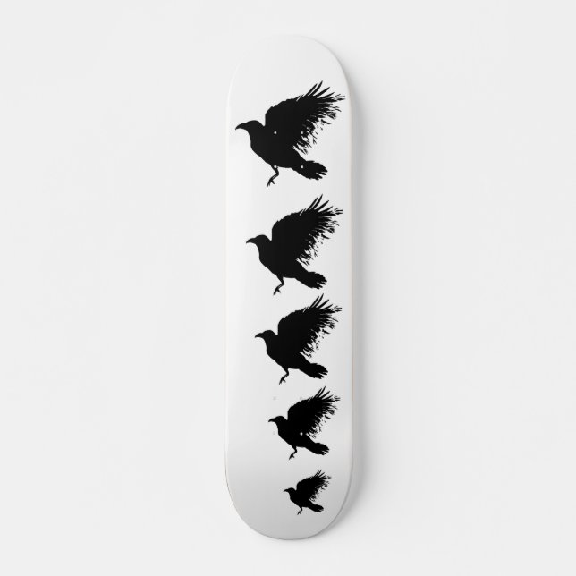 Skateboard Corbeau - noir (Devant)