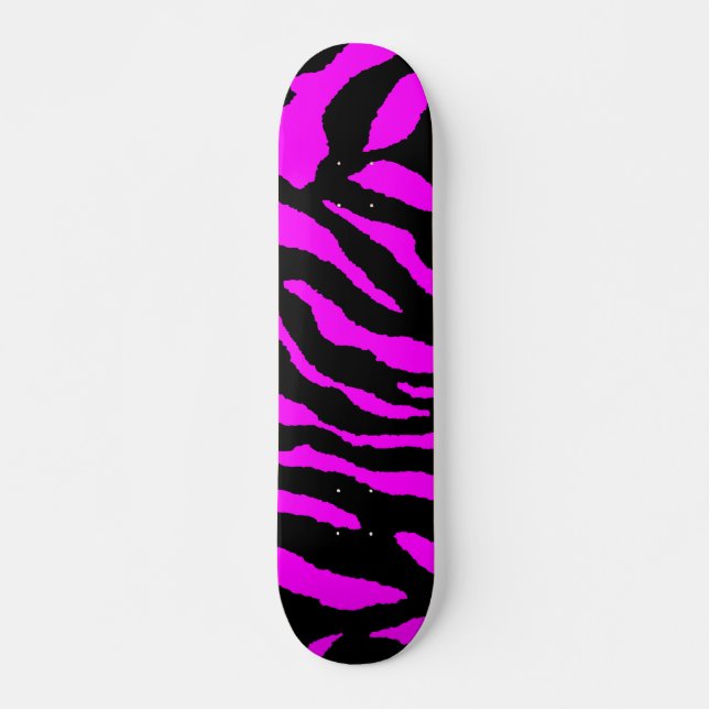 Skateboard COREY TIGER 1980's TIGER STRIPE BOLD ROSE NOIR (Devant)