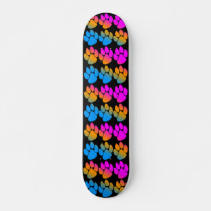 SKATEBOARD COREY TIGER ANNÉES 80 PISTES DE TIGER MULTICOLORE