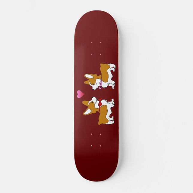 Skateboard Corgi Love (Recto)