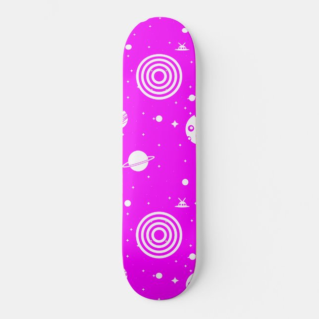 Skateboard Costume d'espace rose (Recto)