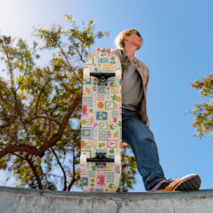 Skateboard Côte amalfitaine Eté Motif Méditerranéen
