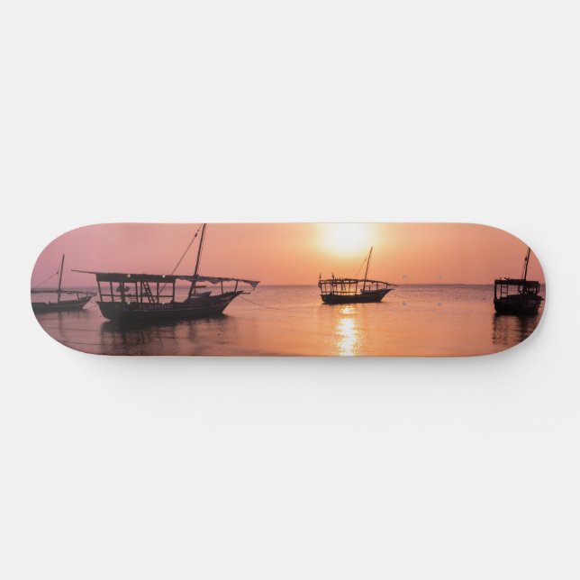 Skateboard Coucher de soleil à Zanzibar (Horz)