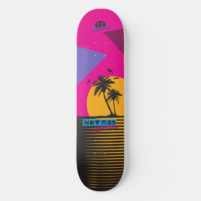 Skateboard Coucher de soleil de novembre (Recto)