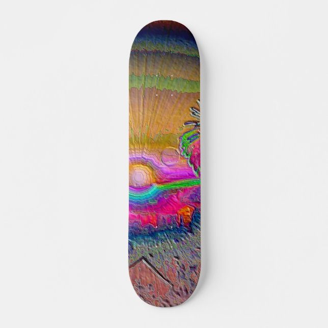 Skateboard Coucher de soleil Silverlake 1 (Devant)