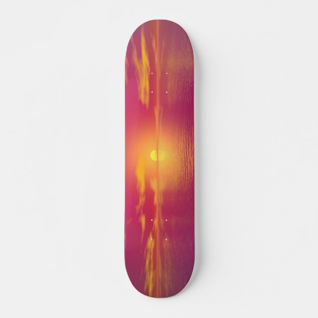 Skateboard Coucher du soleil (Devant)