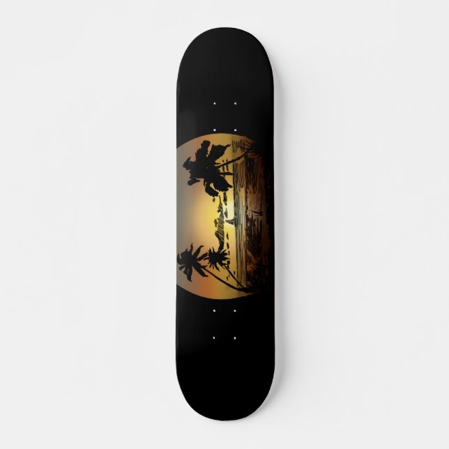 Skateboard Coucher du soleil (Devant)