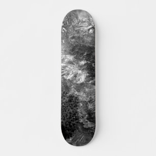 Skateboard Couches de cristaux gris