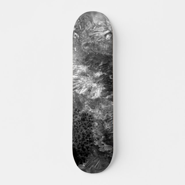 Skateboard Couches de cristaux gris (Devant)
