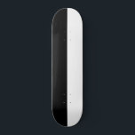 Skateboard Couleur à deux tonalités à demi noir et blanc<br><div class="desc">Couleur fractionnée mi-noir et mi-blanc</div>