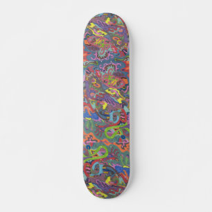 Skateboard Couleur Animée, abstraite d'origine