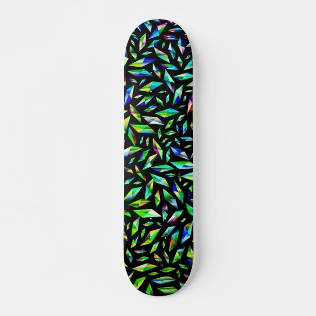 Skateboard Couleur brisée vert (Devant)