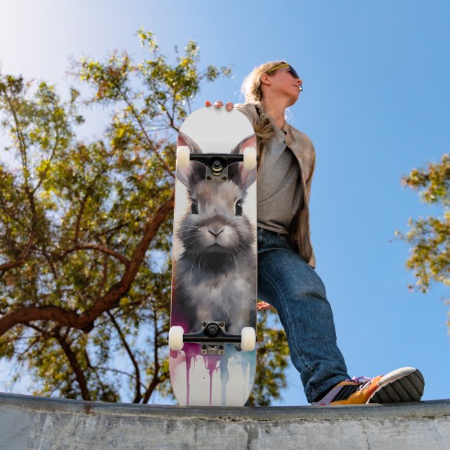 Skateboard Couleur d'eau Bunny Trio (Extérieur 1)