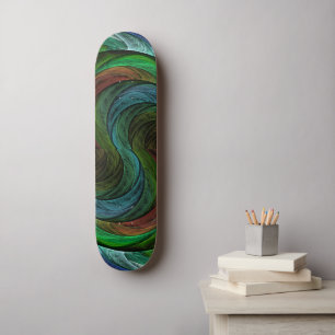 Skateboard Couleur Gloire Moderne Art Abstrait Motif Élégant