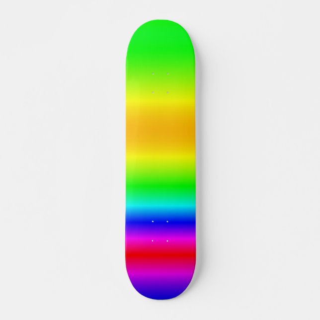 Skateboard Couleur Mix Rainbow Watercolor Skate (Devant)