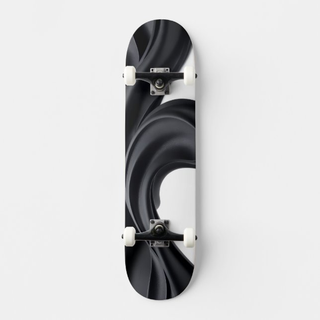 Skateboard Couleur noir pastel (Recto)