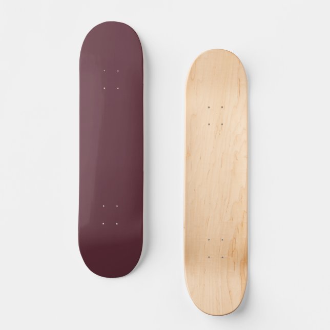 Skateboard Couleur solide bordeaux (Recto)