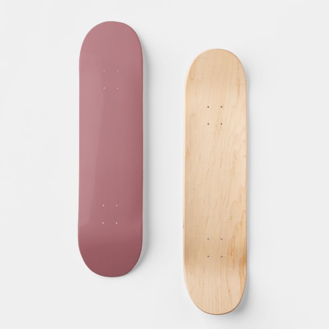 Skateboard Couleur solide Rose poussiéreux (Recto)