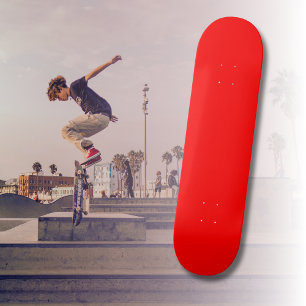 Skateboard Couleur solide rouge Classique Élégant tenda