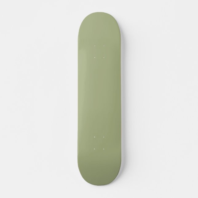 Skateboard Couleur solide verte de couleur de sable (Devant)