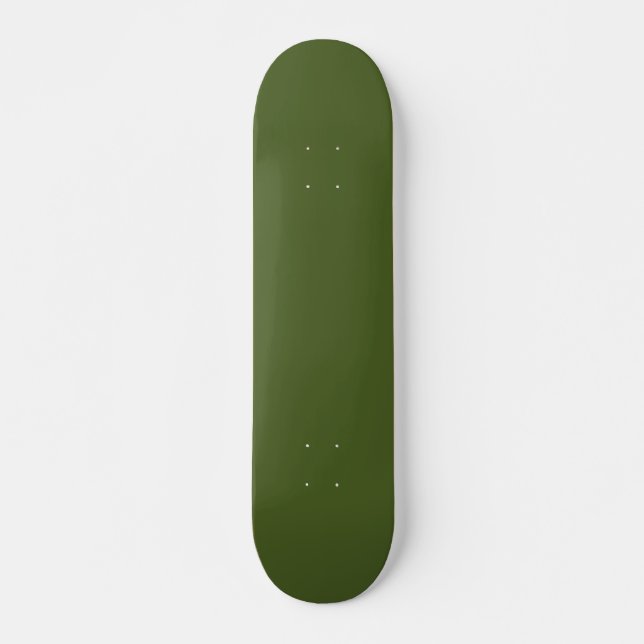 Skateboard Couleur solide verte de mousse foncée (Devant)
