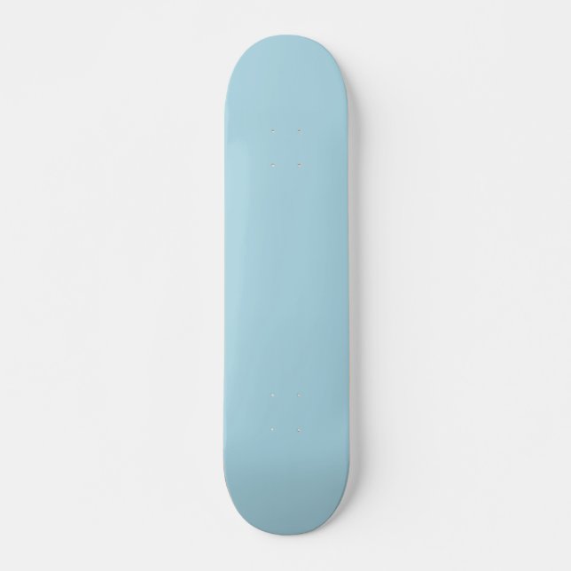 Skateboard Couleur uni bleu clair (Devant)