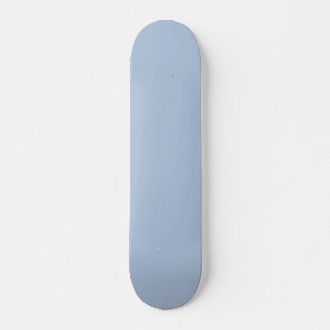Skateboard Couleur uni bleu clair en acier (Devant)