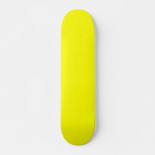 Skateboard Couleur uni jaune néon