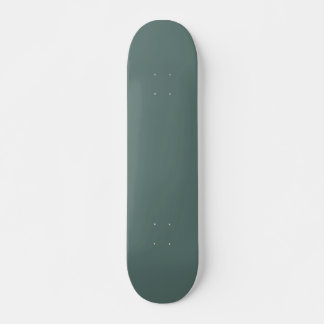 Skateboard Couleur verte solide Eucalyptus | Hex# 5B7570